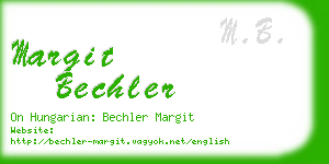 margit bechler business card